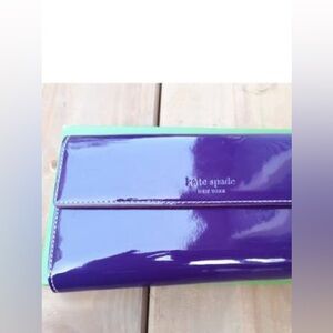 VINTAGE Brand New Purple Patent Leather Kate Spade Clutch